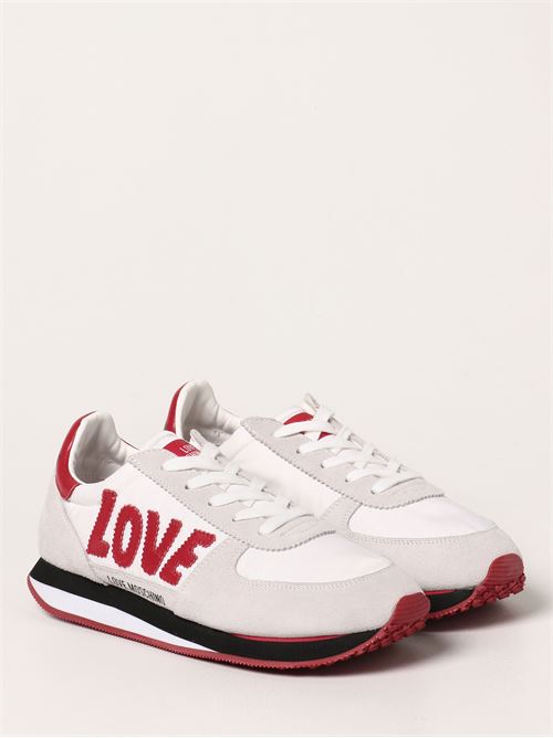 SNEAKERD.WALK25 BIAN/GHIACCIO/ROSSO LOVE MOSCHINO | JA15322G1EIN2/10A